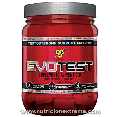 EvoTest 300 gr.  Incrementa la Testosterona. BSN - Primer producto en polvo concentrado que aumenta la testosterona 