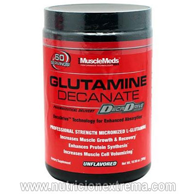Glutamine Decanate - Incrementa el tamao de los msculos. MuscleMeds - Glutamine Decanate de MuscleMeds es un suplemento nutricional a base de L-Glutamina micronizada.