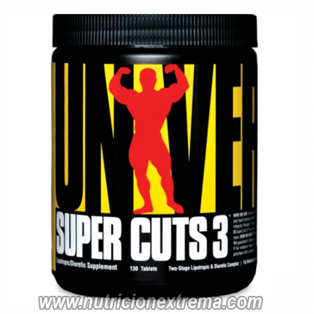Super Cuts 3 130 tabs Quemador de Grasa Universal Nutrition