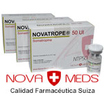 Novatrope 150 UI - Hormona Suiza Nova Meds. Super Pack - Pack de 150 UI de Hormona de Crecimiento de grado farmacutico Suizo!