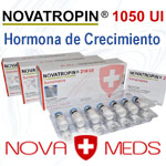 NOVATROPIN  1,050 UI Hormona de Crecimiento Suiza. Nova Meds