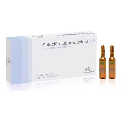 Solucin Liporeductora 10 amp - L-Carnitina + Cafena + Silicio Orgnico - Solucin Liporeductora de Armesso es una potente y efectiva formulacin lipolitica