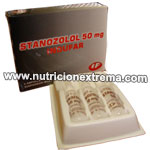 Winstrol Stanozolol 50mg INDUFAR Caja c/3 Amp
