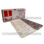 TAXUS (30 tabs) Tamoxifeno 20mg - El Tamoxifeno es un agente hormonal no esteroideo del grupo de los antiestrgenos.