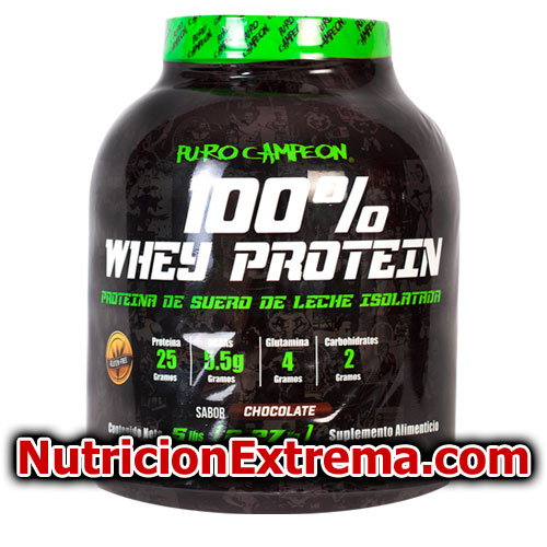 100% Whey Protein 5 lbs PURO CAMPEON - Protena de la ms alta calidad PURO CAMPEON