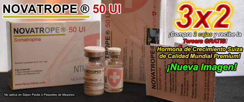 Novatrope 50 UI - La mejor hormona de crecimiento suiza!