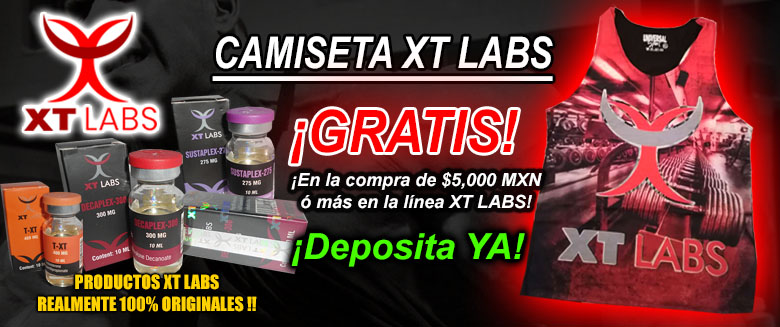 Camiseta Gratis en compra de XT Labs $5000