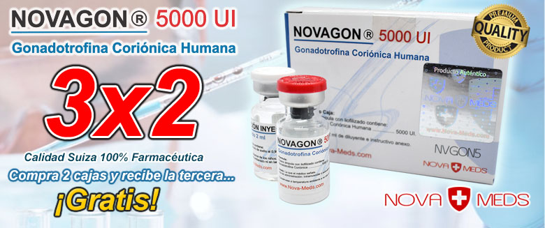Novagon 5000 UI Calidad Farmacéutica Suiza al 3x2!