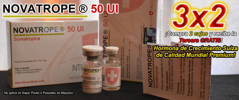Novatrope 50 UI - La mejor hormona de crecimiento suiza!