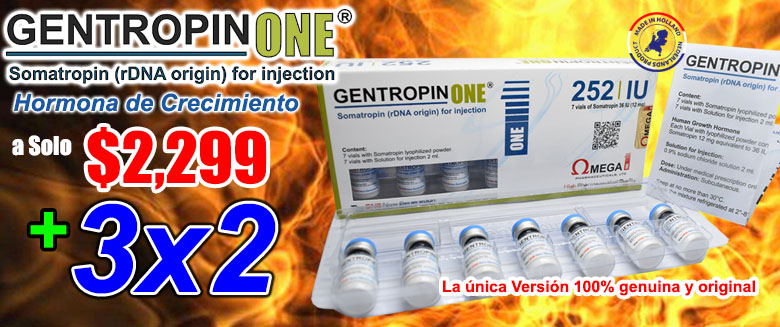 GENTROPIN ONE 252 UI al 3x2! La hormona holandesa!