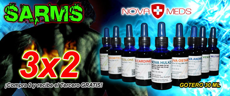 SARMS en gotas en sper promocin y al 3x2!