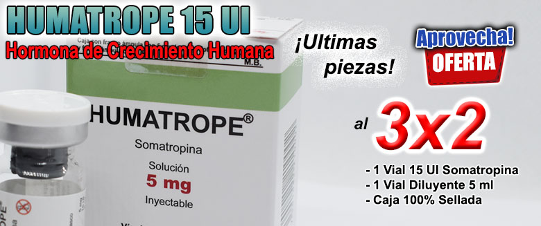 Humatrope 15 UI - La hormona clsica al 3x2