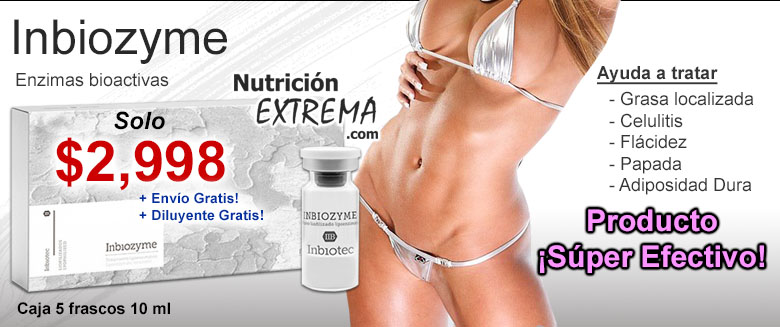 Inbiozyme! Enzimas bioactivas para eliminar grasa!!