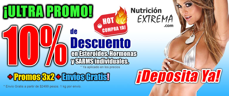 10% de Descuento en Esteroides, Hormonas y SARMS