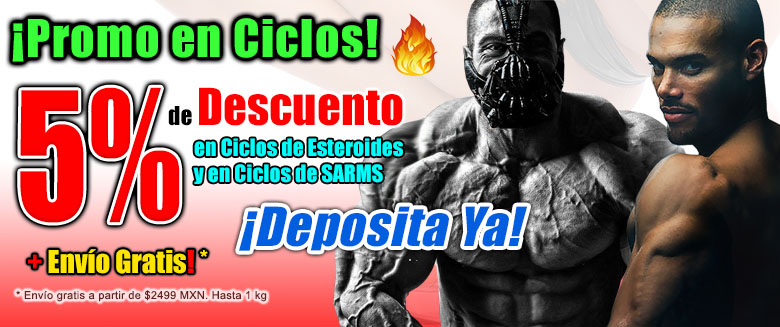 5% de Descuento en Ciclos de Esteroides y Ciclos SARMS