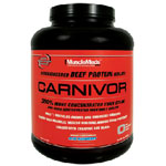 Carnivor 4 lbs - Proteina de Carne vacuno con creatina y BCAA's 0 grasa y 0 azúcar. MuscleMeds - 350% más concentrado que la carne y más concentrado que el aislado de suero