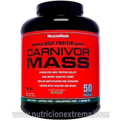 Carnivor Mass - Protena de carne con BCAA y Creatina. MuscleMeds - Para acelerar an la activacin anablica y la voluminizacin celular