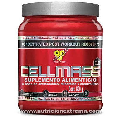 Cell-Mass 2.0 - 50 scoops. Creatina post-entrenamiento de recuperacin. Cell mass. BSN