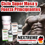 Ciclo Super Masa y Fuerza Principiantes. Nextreme LTD - Incrementa la masa muscular y fuerza en 8 semanas. 