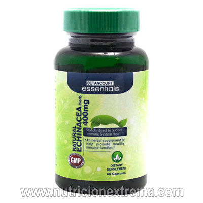 Echinacea Root 400mg 60 Capsulas. Betancourt Essentials - Estandarizado para apoyar la salud del sistema inmune.