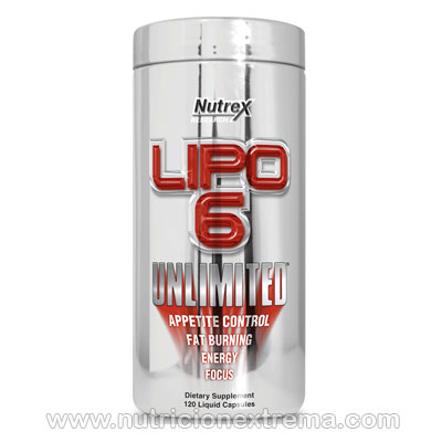 Lipo6 Unlimited Powder 60 serv - Reduce la grasa corporal y define tu musculatura. Nutrex - Su f�rmula �nica ofrece ilimitadas resultados de p�rdida de peso