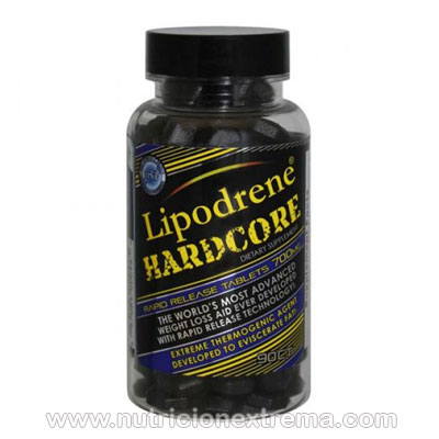 Lipodrene Hardcore 90 Tabs - Quemador de Grasa Hi-Tech - Lipodrene Hardcore continuacin le ayudar a perder peso y sentirse bien todo el da.