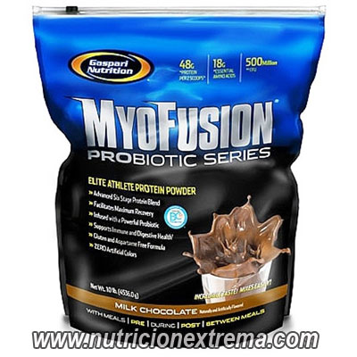 Myofusion Probiotic 10 Lbs - 24gr. de Proteina. Gaspari Nutrition - una mezcla muy potente de seis fuentes de aminocidos de protena.