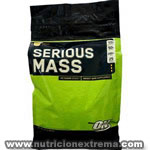 Serious Mass 12 lbs - Gana tamaño y peso muscular en poco tiempo. ON - 50 gr. de proteína, vitaminas y minerales, además de creatina y glutamina.