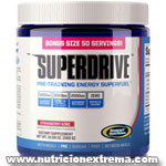 Super Drive - Energa explosiva y Recuperacin ms rpida. Gaspari Nutrition - El pre-entreno ms innovador y contiene ingredientes patentados propios como son el mitoDrive y el Glycospan
