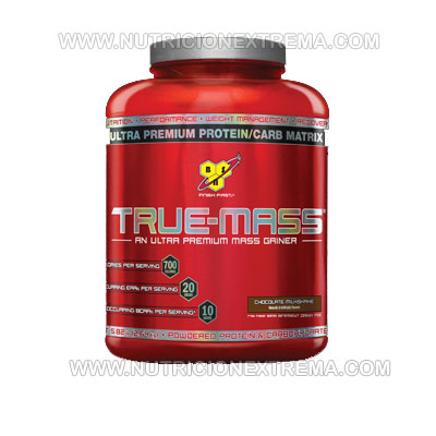 True-Mass 5.75 libras - Ganancias de masa muscular limpias de grasa. BSN - Mejora la ganancia de masa muscular fcilmente. Con 6 tipos de protena, y 46gr. por toma