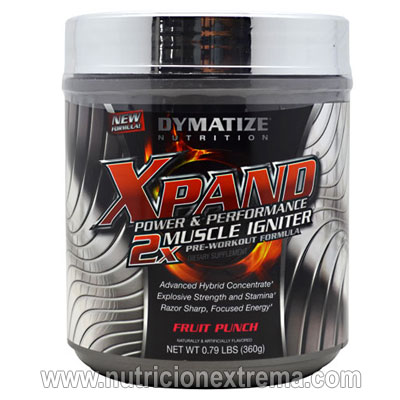 Xpand 2X - Fuerza y bombeos intensos con Agmatina. Dymatize - Revolucionaria experiencia de entrenamiento, Energa y Rendimiento Total! 