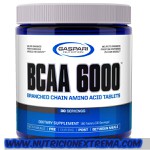 BCAA 6000 Aminoacidos con vitamina B6 y vitamina B12. Gaspari Nutrition