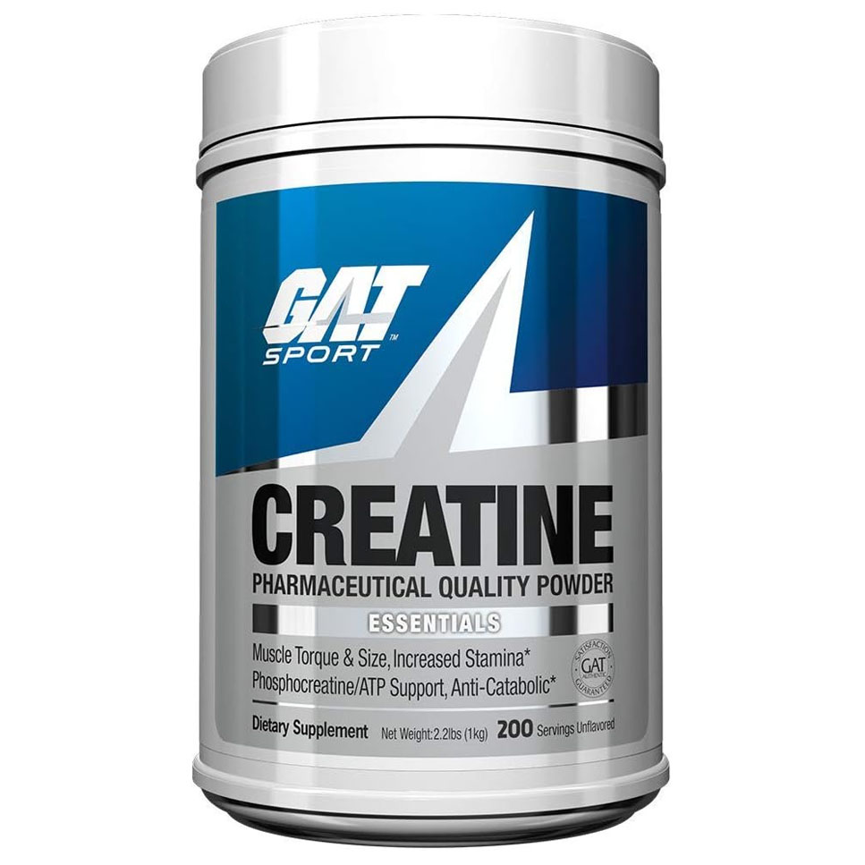 Creatine Monohydrate 1000 gr 200 srv Tamao y potencia muscular. GAT