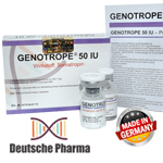 Genotrope 50 UI - Hormona de Crecimiento. Somatropina 16.7 mg. Deutsche Pharma - HGH Importada - Somatropina Alemana de 50 IU 16 mg. 