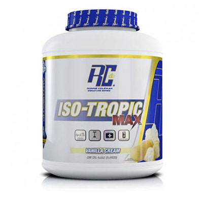 ISO-Tropic Max - Protena 100% aislada con 27 gr y sabor delicioso. Ronnie Coleman.