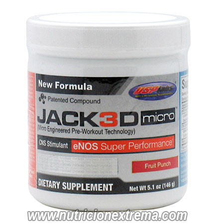 Jack3D Micro 146gr. Potencia extrema, energia y resistencia inagotable USP Labs - te ayudar a conseguir levantar ms peso, aumentar las repeticiones, mejores congestiones y energa duradera!