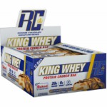 King Protein Bars - Deliciosas Proteinas en Barra Caja con 12 barras. Ronnie Coleman - Es una fuente de prote�nas r�pida y conveniente, y se usa com�nmente como sustituto de comidas. 