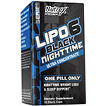Lipo-6 Black NIGH Time! - Quema grasa mientras duermes profundamente! Nutrex - LIPO-6 BLACK ataca la grasa corporal mientras duermes