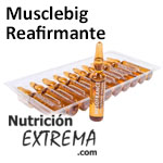 Musclebig Reafirmante favorece la contraccin y ganancia muscular. Mesofrance