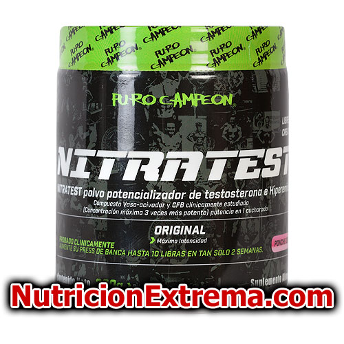 Nitratest - Oxido y Potencializador de Testosterona. PURO CAMPEON