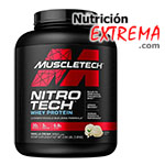 Nitro-Tech 4 lbs Proteina 30 gr Baja Carbo y Grasa Performance Series Muscletech - Diseñada con una fórmula especial para construir músculo magro libre de  grasa