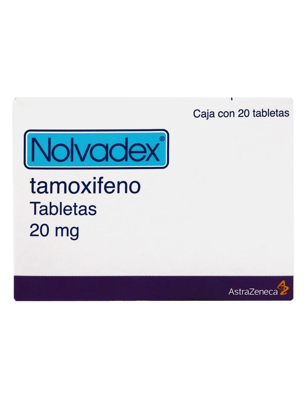 Nolvadex Tamoxifeno - 20 Tabs de 20 mg c/u. AstraZeneca