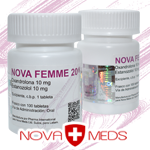 Nova Femme 20 - Mix de Oxandrolona + Winstrol hecho para Mujeres! Nova Meds - Excelente ayudante para la perdida de grasa y tonificacion muscular.