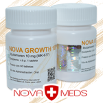 Nova Growth 10 - Ubutamoren/Ibutamoren MK-677. Liberador de Hormona de Crecimiento. Nova Meds