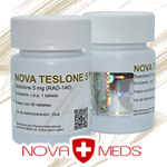 Nova Teslone 5 - Testolone RAD-140 - Testosterona de remplazo. Aumenta Fuerza y Musculo. Nova Meds