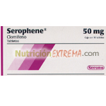 Serophene CLOMIFENO 50mg 30 Tabs - Clomifeno Tabletas 50mg