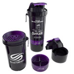 Shaker con varios compartimientos para mezclar tu protena, aminoacidos, etc.